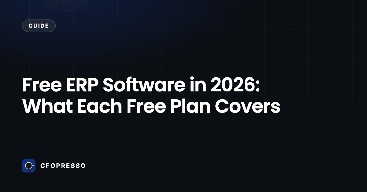 Free ERP Software in 2026: What Each Free Plan Covers