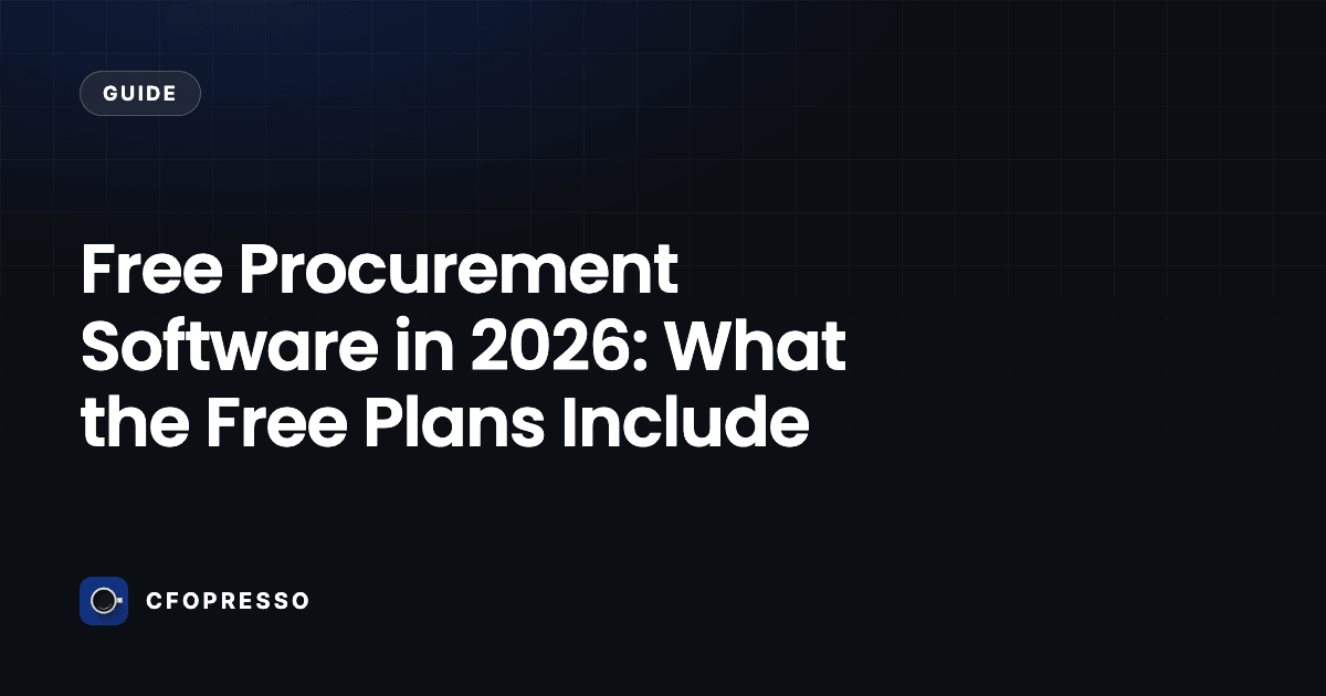 Free Procurement Software in 2026: What the Free Plans Include