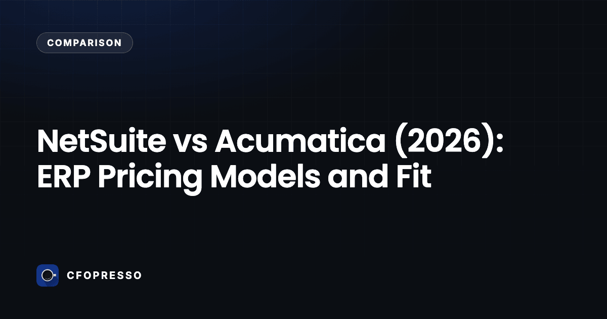 NetSuite vs Acumatica (2026): ERP Pricing Models and Fit