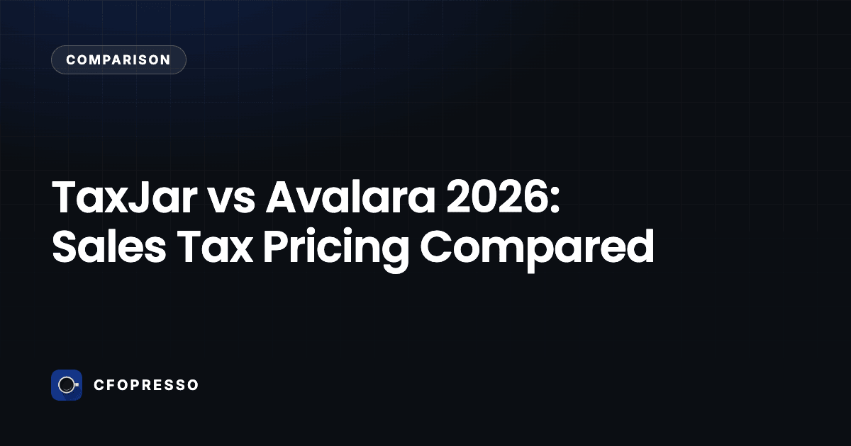 TaxJar vs Avalara 2026: Sales Tax Pricing Compared
